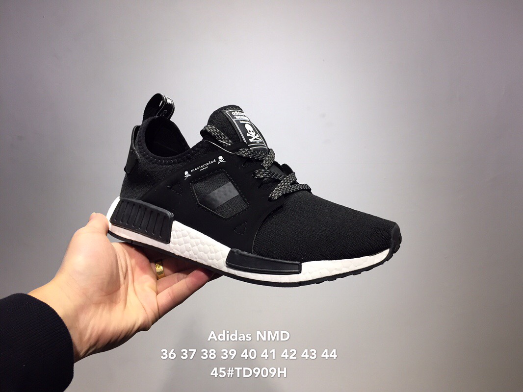 阿迪达斯 adidas nmd 骷髅头联名款 针织飞线休闲跑步鞋 a50