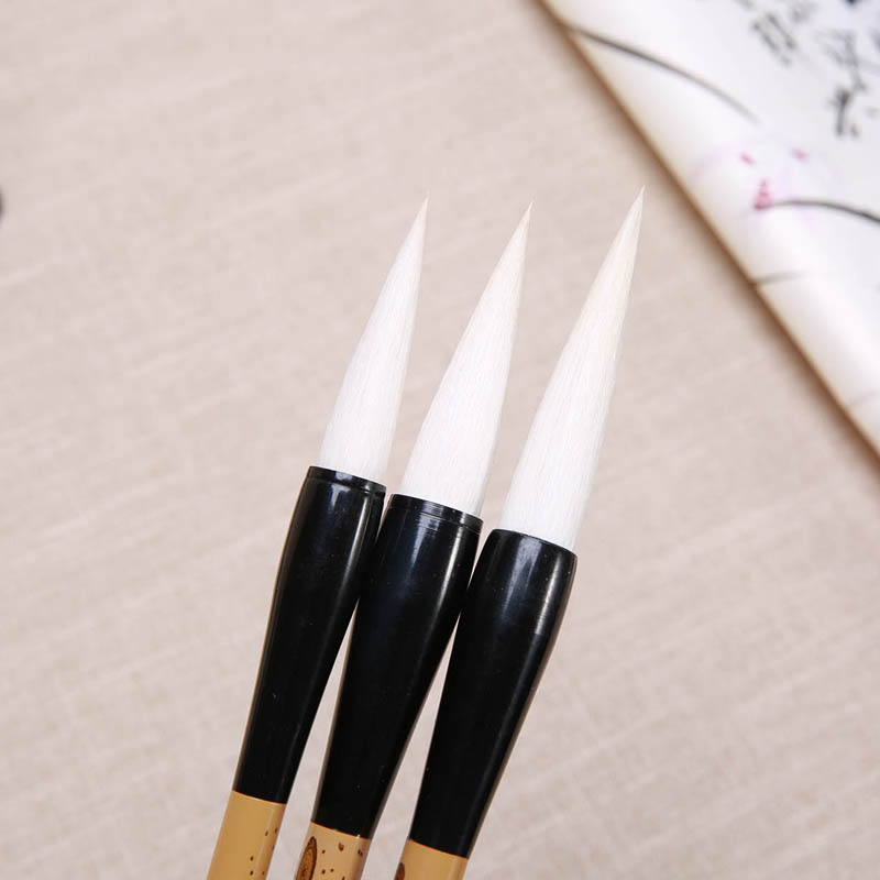 正品中号羊兼毫毛笔 楷书行书用笔 宜书宜画 文房四宝 玉润