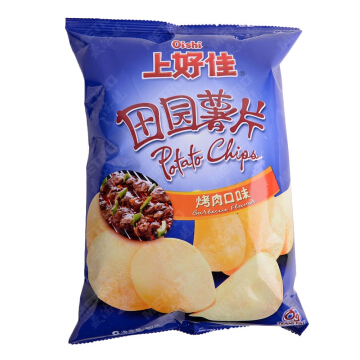 *上好佳田园薯片烤肉味 / 80g