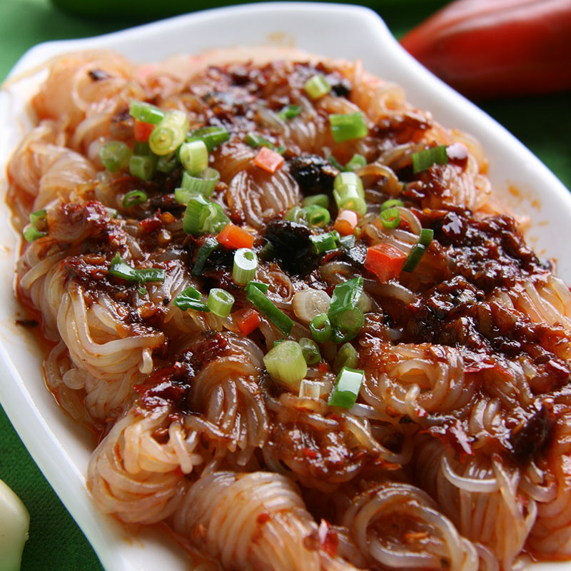 低热低脂 魔芋粉丝结 魔芋面结火锅食材 凉拌魔芋丝 200g*6盒包邮