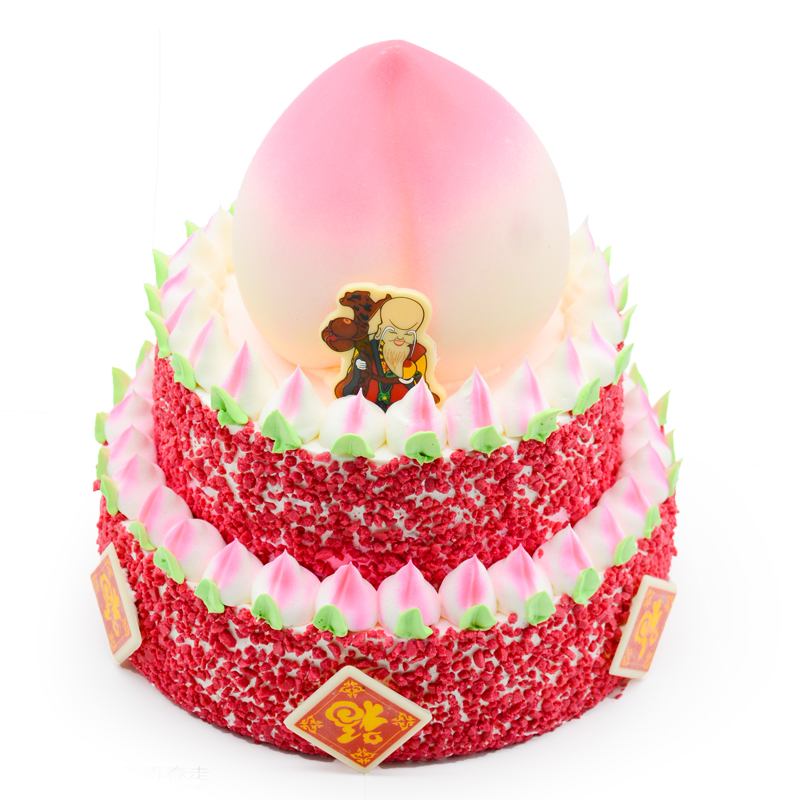 岁岁延年蛋糕 -2 4 1磅巧克力寿桃556元