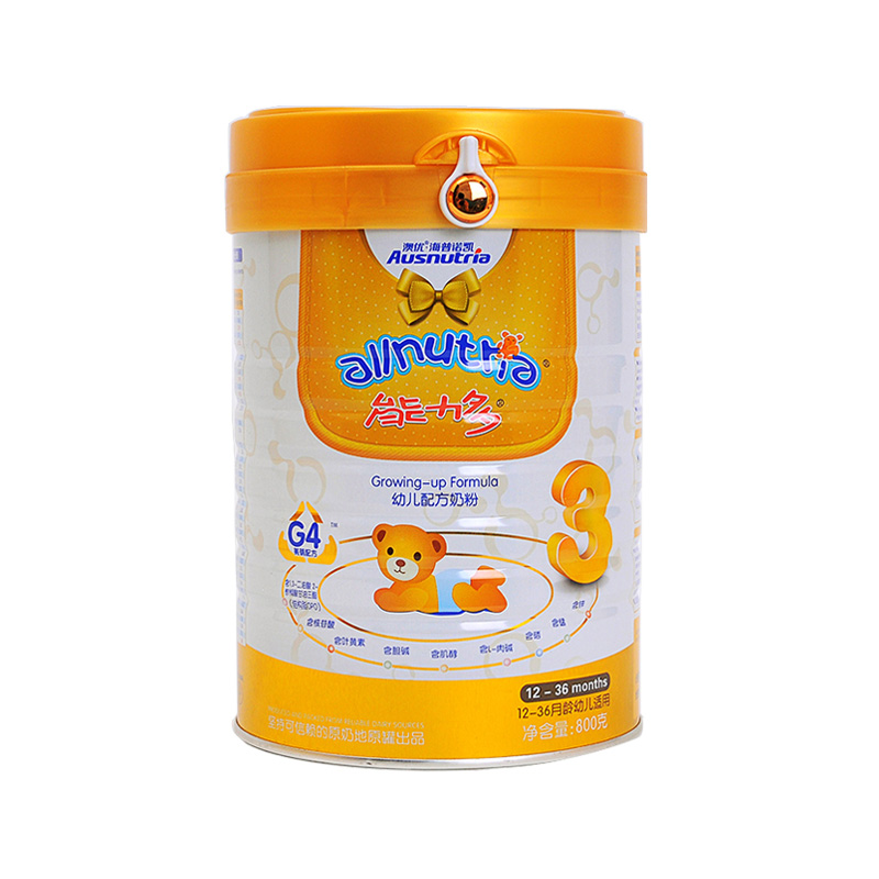 澳优ausnutria 3段 800g 能力多 氨基酸 优化配方奶粉 荷兰原装进口1