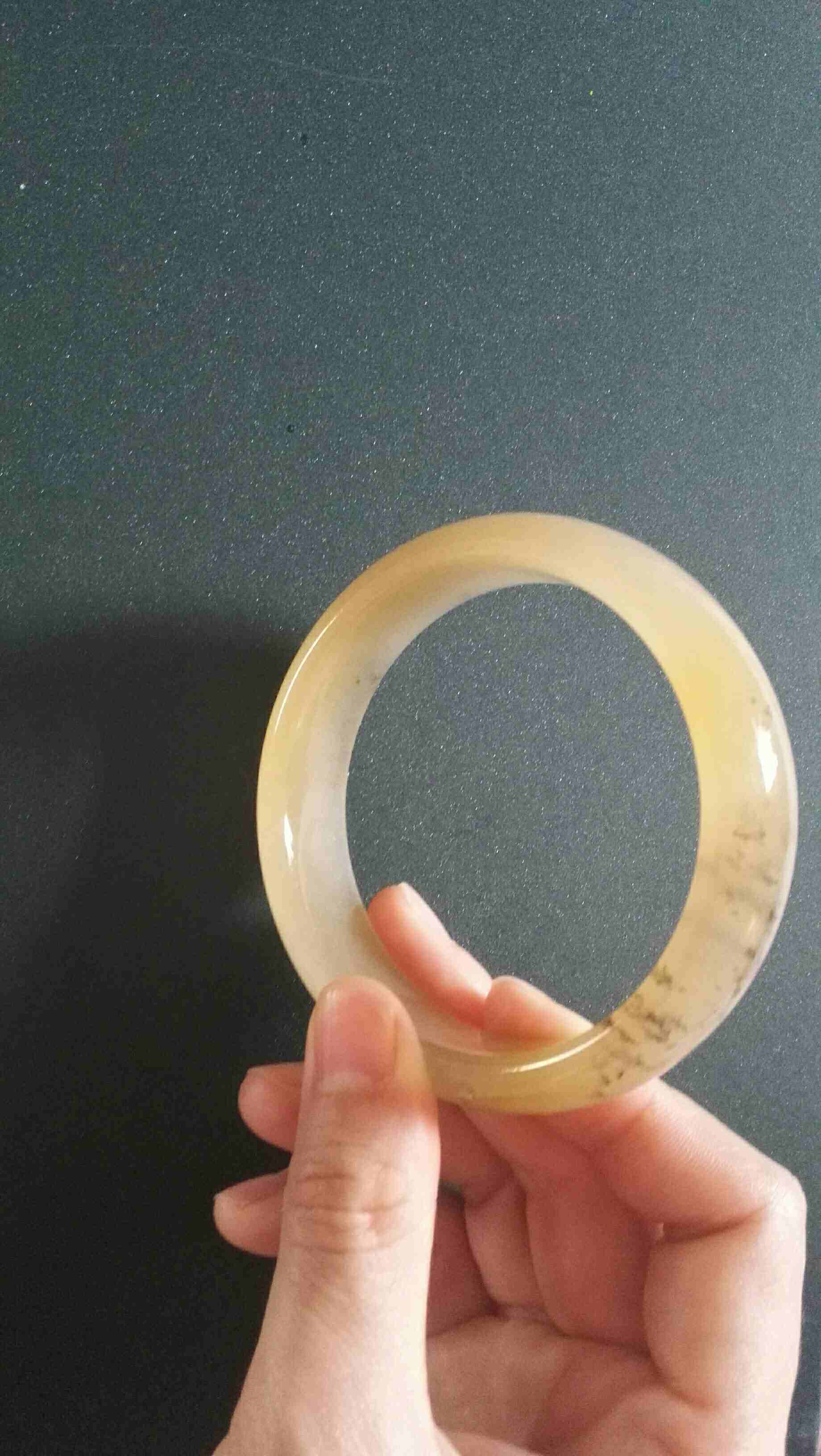 新疆天然玉石 戈壁玉草花玉手镯