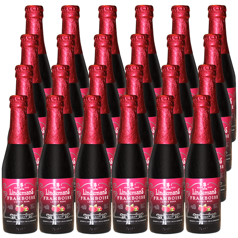 比利时lindemans cassis林德曼山莓啤酒250ml*24瓶