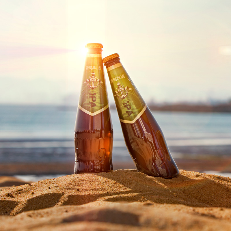 6折拼团特惠单笔买5件送五四红风光6听青岛啤酒精酿ipa330ml4瓶琥珀色