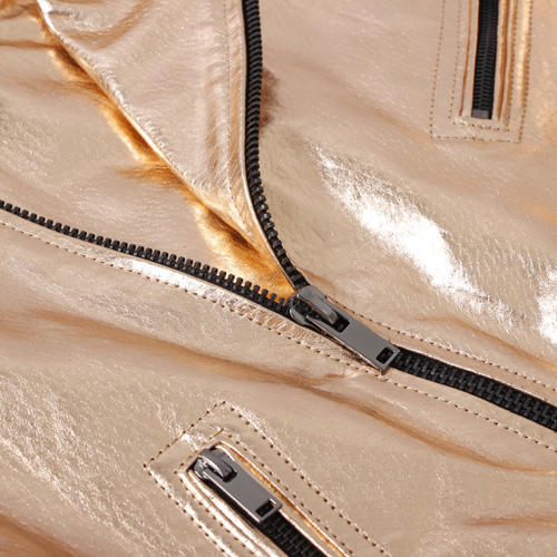 ZARA L码闪亮光面翻领防风夹克外套女_F37 商品图3