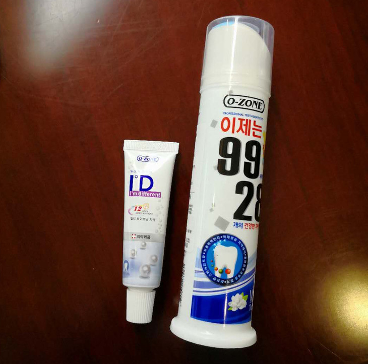 【专治黄牙黑牙 口臭 两分钟见效】韩国进口o-zone珍珠瓷白牙膏 长效