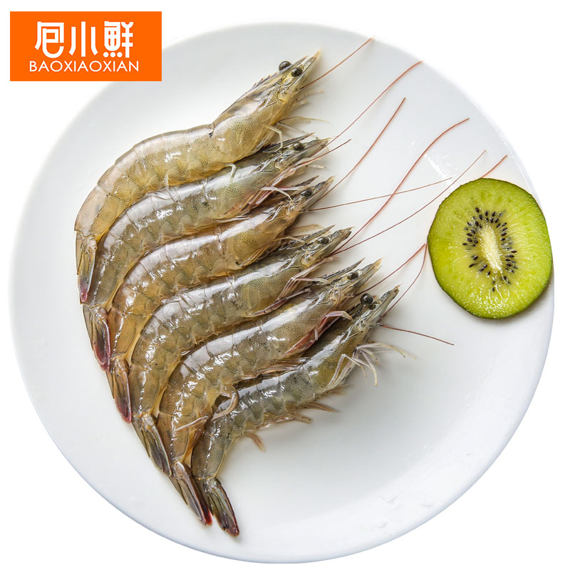 新鲜大海虾 野生现捕 冰鲜 4斤\/盒 每盒80-92只