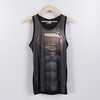 XXL码黑色男无袖T恤休闲运动健身背心印花潮_A43 商品缩略图0