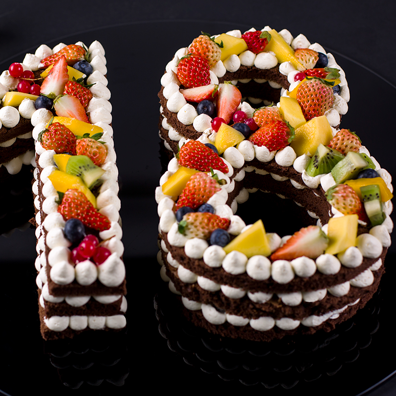 【优惠券专区】永远18岁-网红定制数字蛋糕【惠东】