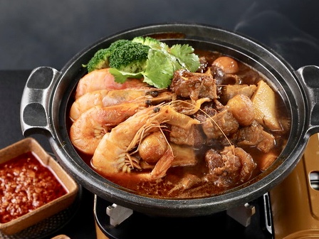 【今日秒杀】虾吹牛牛腩鲜虾锅一份(须堂食,不外卖,以实物为准)