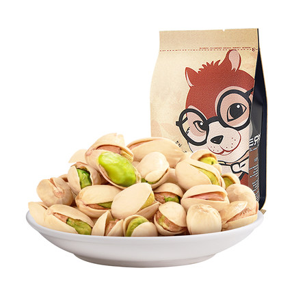 三只松鼠 开心果225g休闲零食坚果年货必备