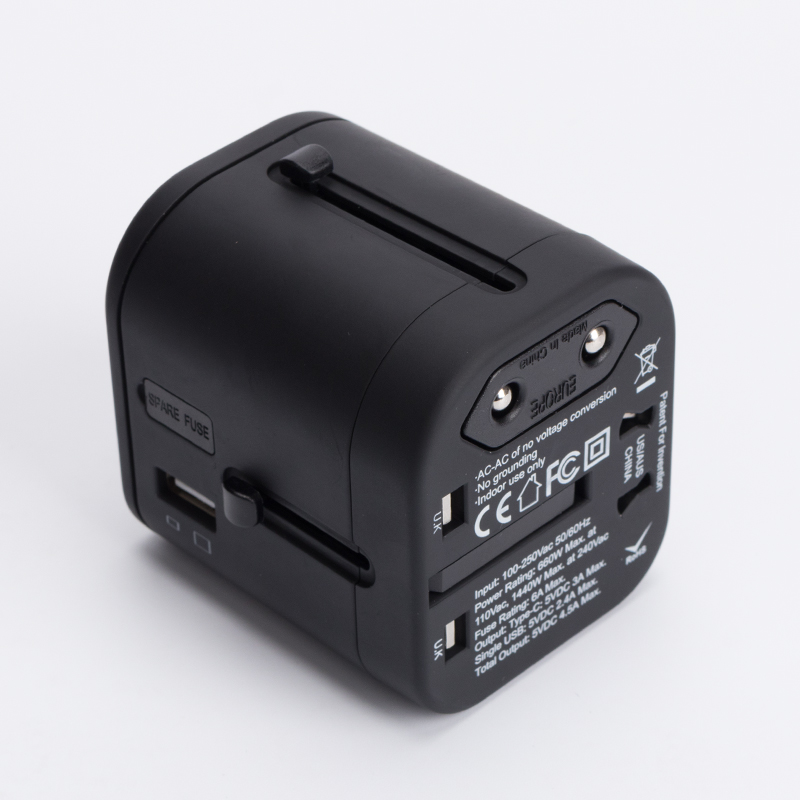 美国pack all旅行转换插头全球通用出国旅行usb(type-c)转换器国外