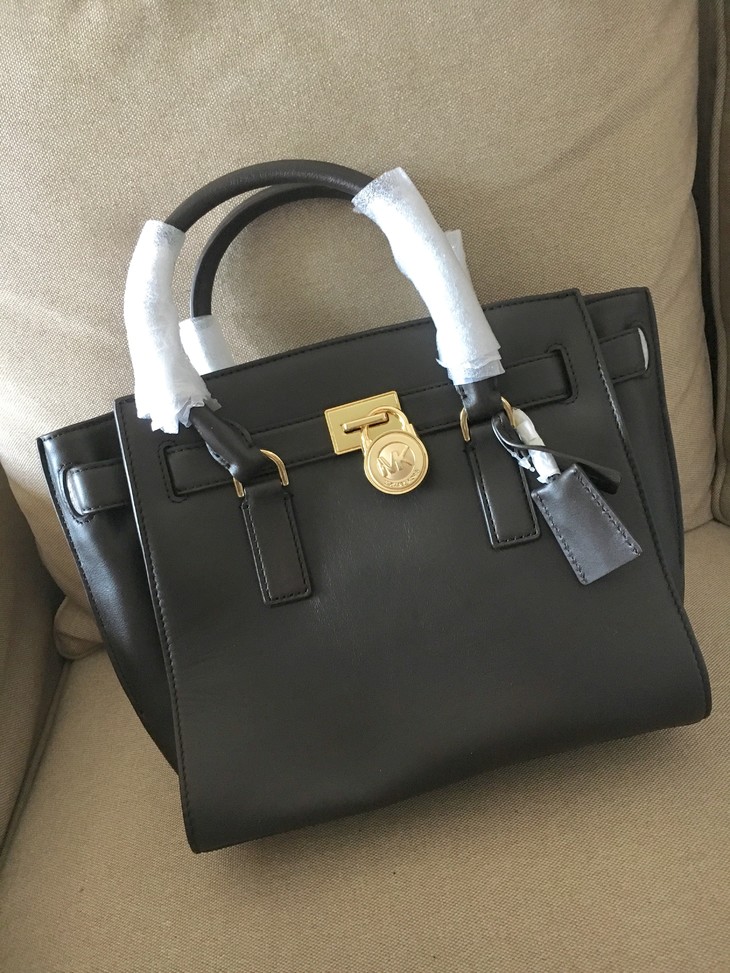 国内现货秒发!mk专柜hamilton中号锁头包