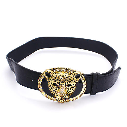 豹头烫钻时尚皮带 商品图0