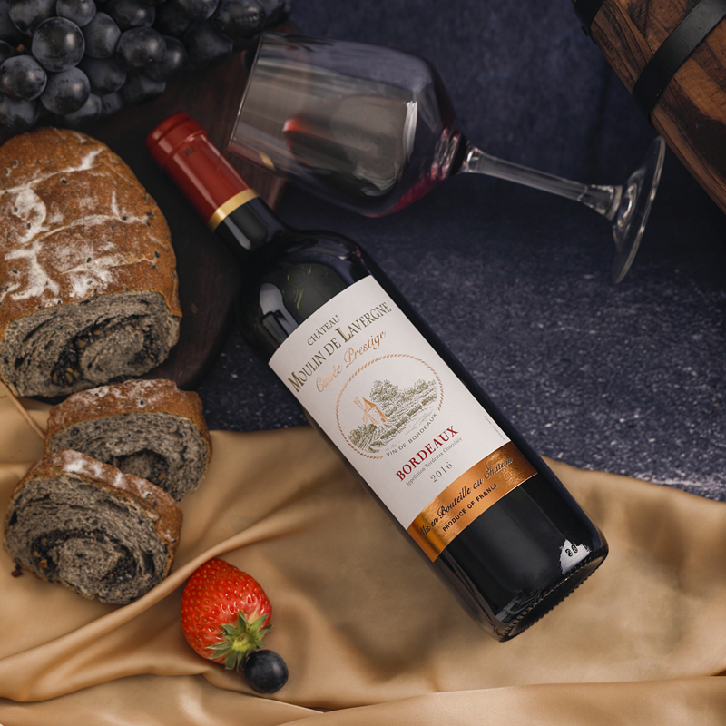 老磨坊酒堡干红葡萄酒2017六支装