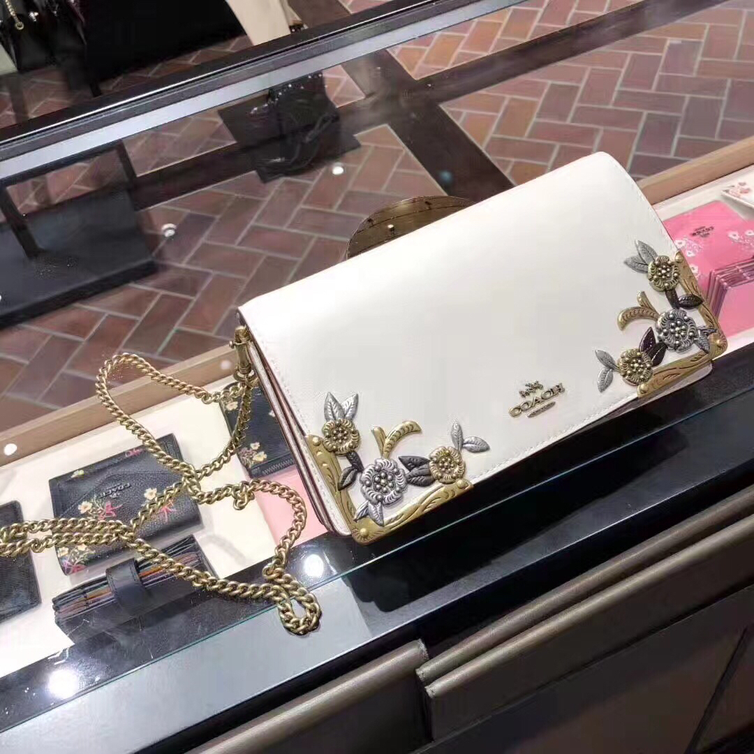 coach专柜1941系列金属玫瑰dinky包