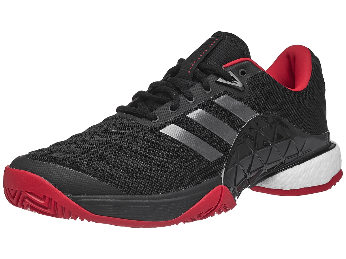 adidas barricade 2018 boost black/scarlet 网球鞋