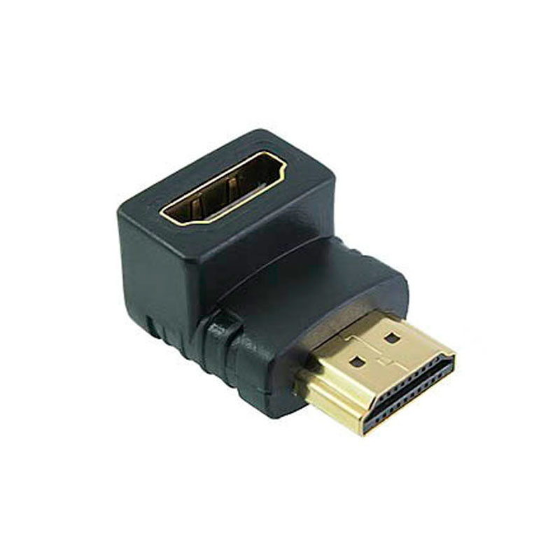 hdmi转接头 90度直角hdmi公转hdmi母 1.4版高清hdmi公对母转换头