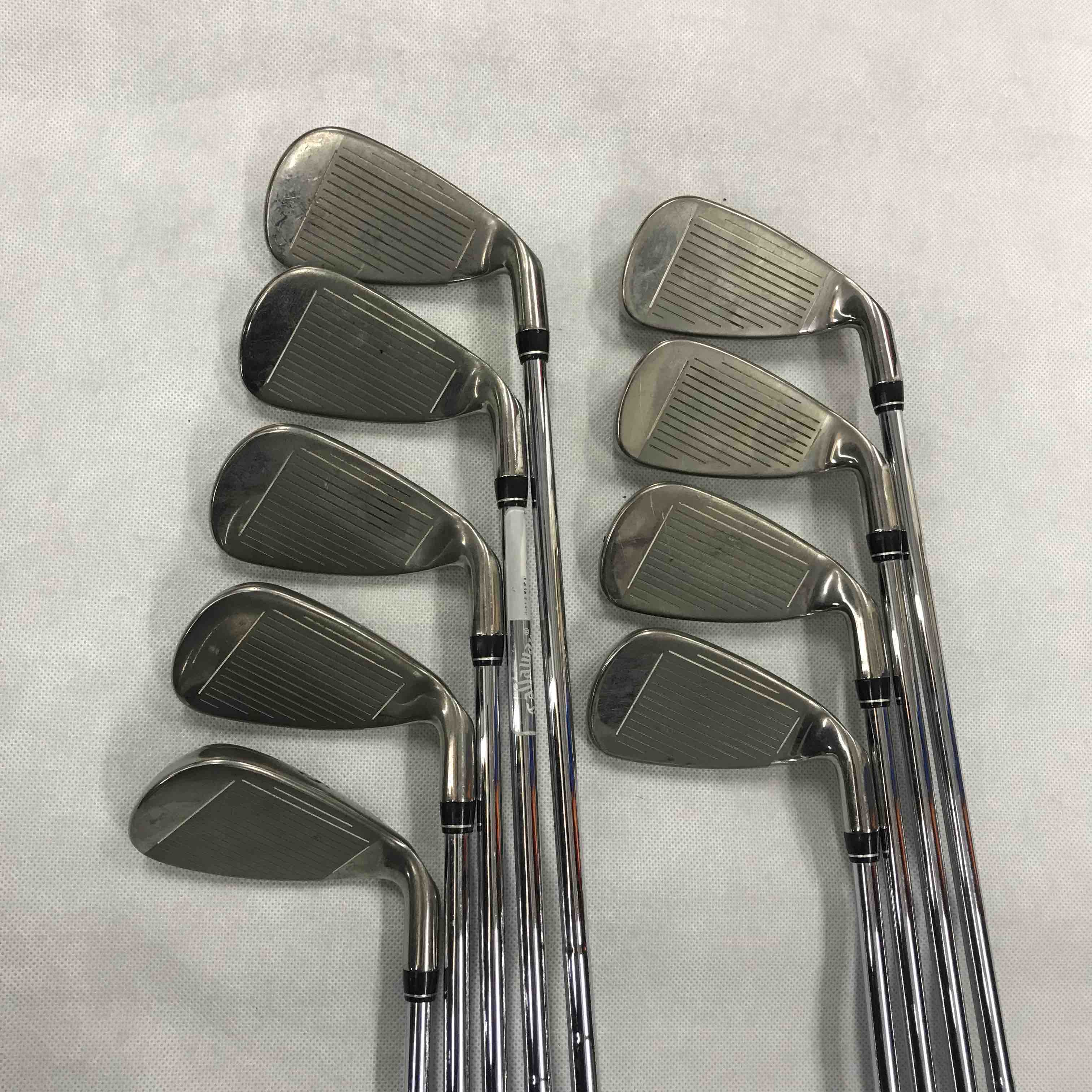二手callaway fusion 男士左手铁杆组,3-p s 原装nspro 990 r杆身