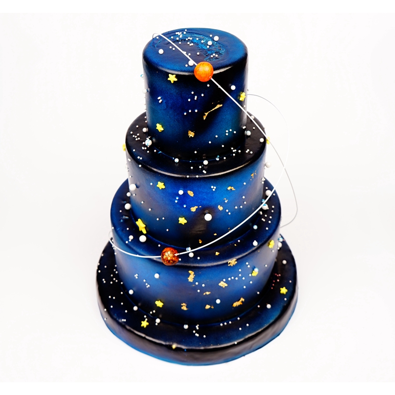 三层星空主题蛋糕(提前2天预订)