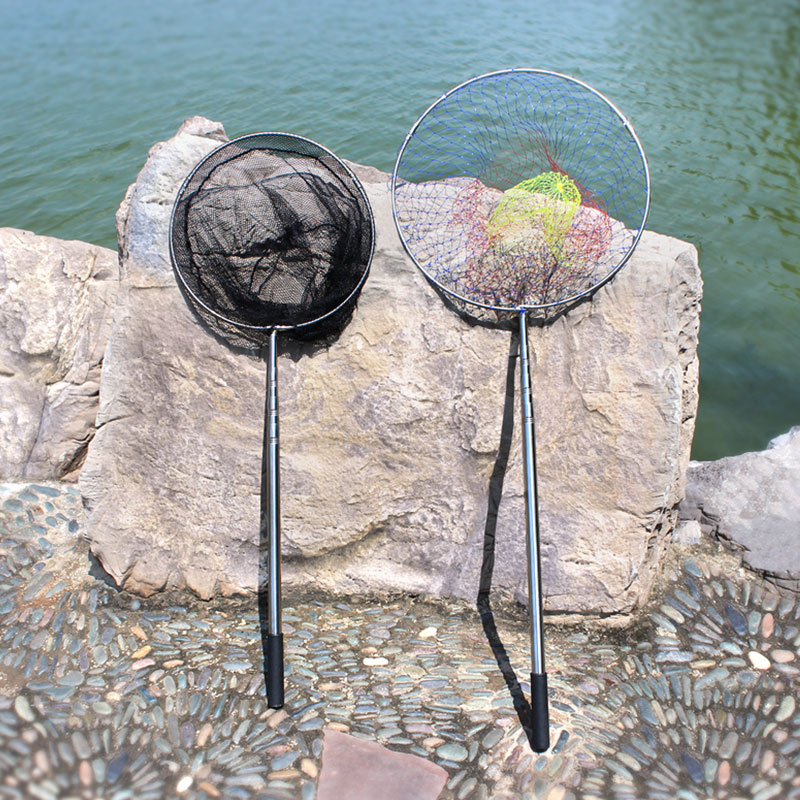 渔之源不锈钢抄网捞鱼网可折叠抄网头钓鱼网兜渔具捕鱼伸缩抄网杆