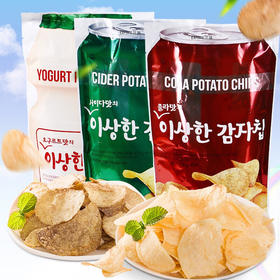 蜜食记韩国进口可妙思酸奶味薯片零食130g休闲零食品