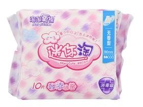 迷你淘迷你无香型卫生巾10片