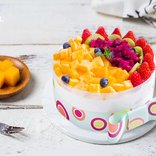 水果甜心 韩式蛋糕 丰富水果