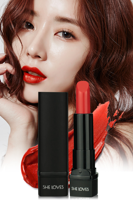 【segirl】包邮/c2h sheloves 莹亮润彩爱吻口红 3.8g