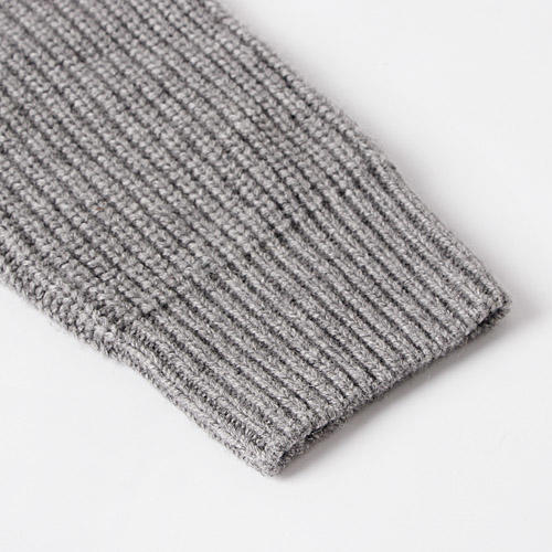 灰色春女V领套头韩版大v领针织毛衣宽松打底衫大码长袖短款 商品图2