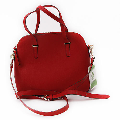 kate spade凯特·丝蓓红色中号斜挎单肩手提贝壳女包A18 商品图2