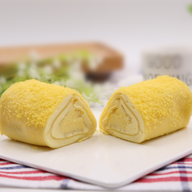 芒果味毛巾卷蛋糕