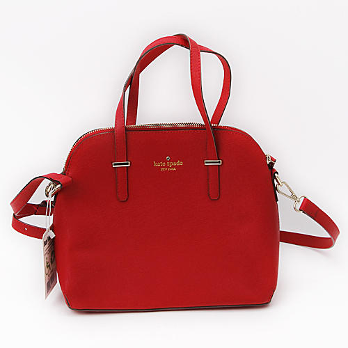 kate spade凯特·丝蓓红色中号斜挎单肩手提贝壳女包A18 商品图0