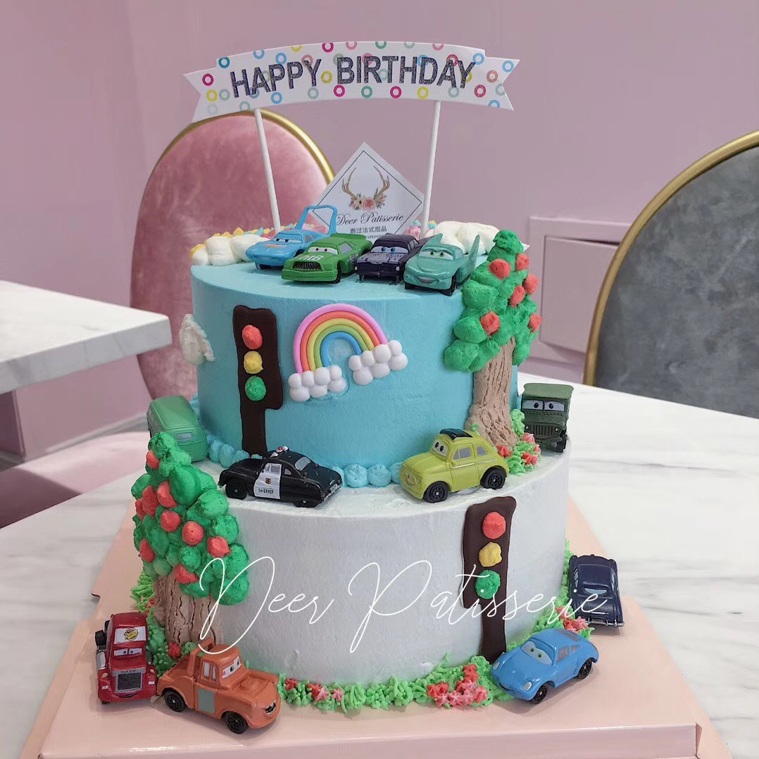 汽车总动员蛋糕男孩生日造型蛋糕