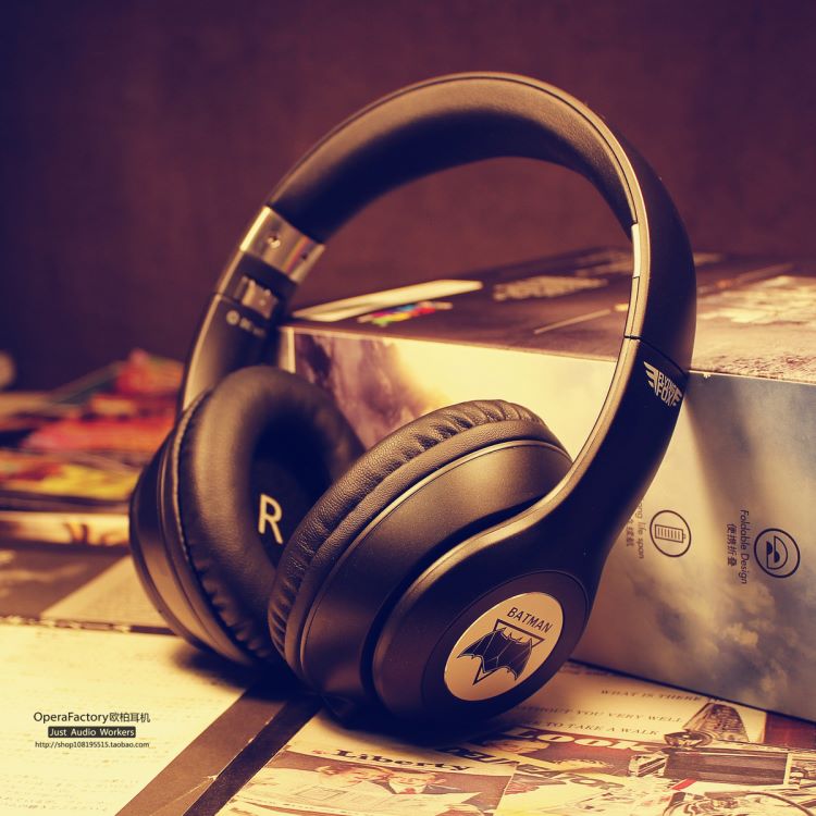 justice league 超人蝙蝠侠头戴蓝牙4:1 csr芯片 声场大低频足无线