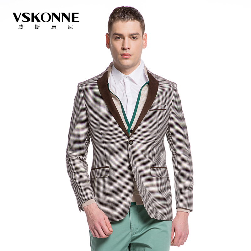 【男装特卖】五楼vskonne威斯康尼男装春夏休闲西服914720302 吊牌价