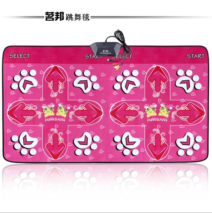 【跳舞毯】茗邦插卡高清双人跳舞毯30mm加厚游戏多歌曲无限