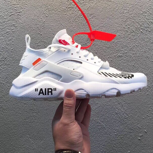 nike huarache white 华莱士联名款 网面透气跑鞋 内置真zoom size:36