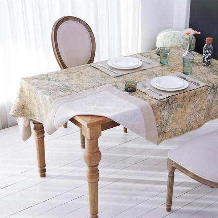 阳春小镇丨布艺棉麻桌布 复古中式盖布台布 商品图2