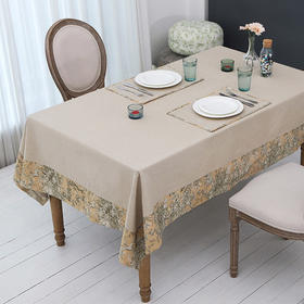 阳春小镇丨布艺棉麻桌布 复古中式盖布台布