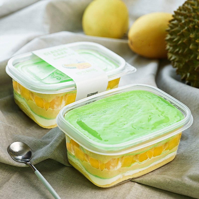 四季榴莲超人气榴芒cp·招牌榴芒千层盒子蛋糕(标准装450g)