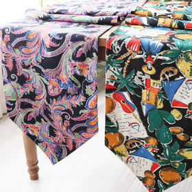 阳春小镇丨纯棉桌旗植物印花 百搭