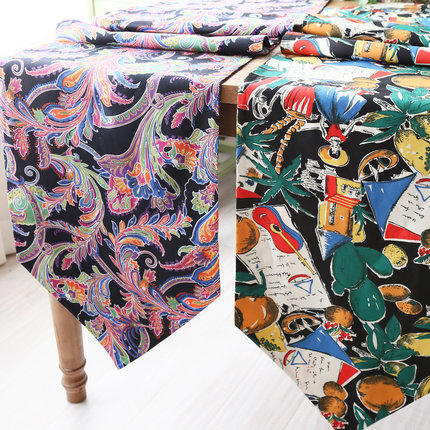 阳春小镇丨纯棉桌旗植物印花 百搭 商品图0