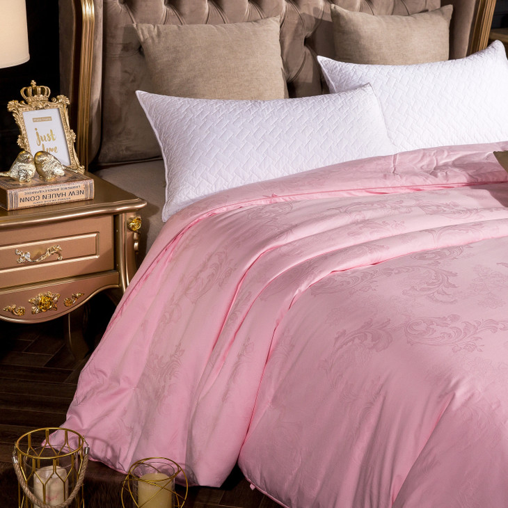 国色天香 手工蚕丝被 邵氏蚕丝特级双宫蚕丝被子母被 顺丰包邮