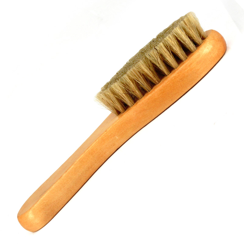 大头斜猪毛刷 原木鞋刷 - 杭州先知