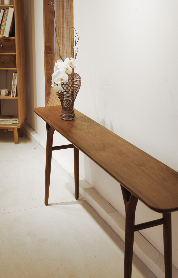 素元天成条案黑胡桃纯实木榫卯结构设计师品牌家具