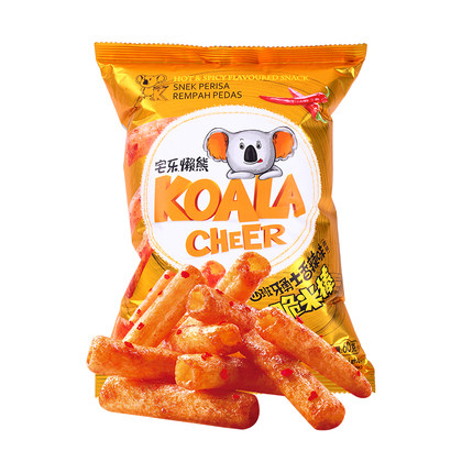 宅乐懒熊脆米棒(香辣)