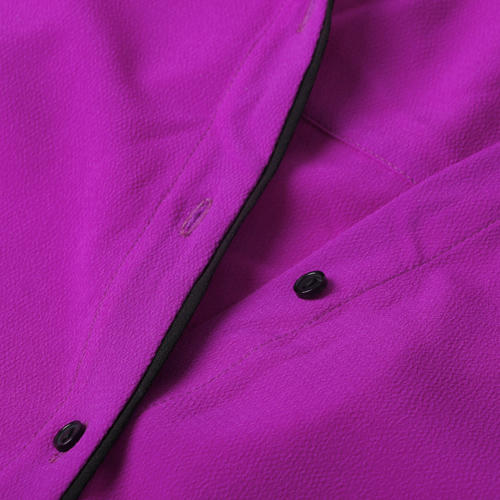 L码长袖衬衫女雪纺衫紫红色甜美春装上衣 E42 商品图1