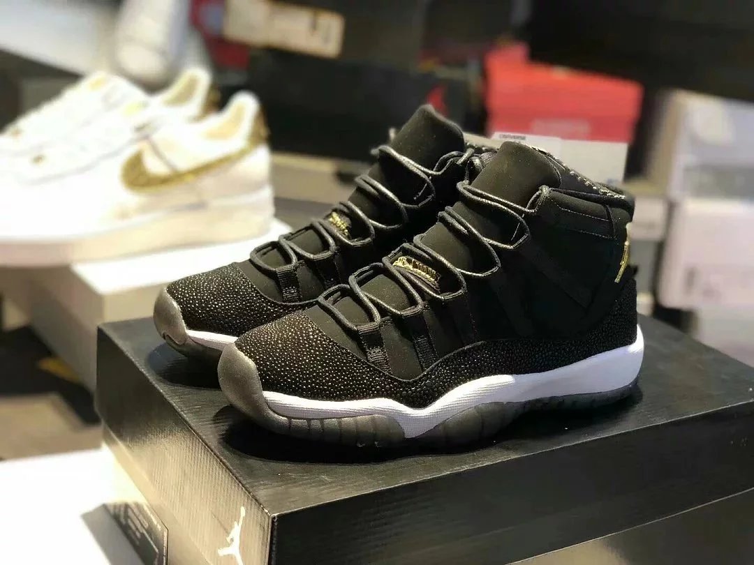 air jordan aj11乔11代 air j 11 prem aj11 gs prm 黑珍珠男鞋女鞋